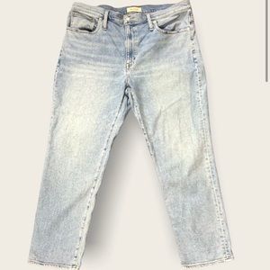 Madewell Women’s The Roadtripper Slim-boy jeans NA915 Fall ‘21 classic wash 33